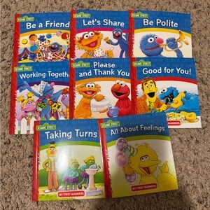 Sesame Street My First Manners Book Set - Red, Yellow, Blue